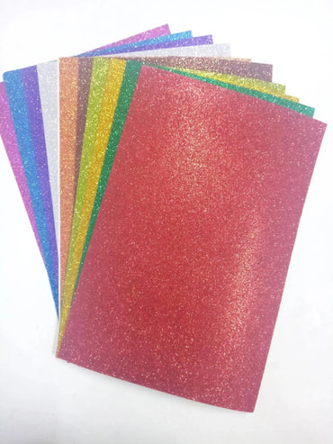 Foaming Sheet Glitter A/4 (Multi Colour Pkt) The Stationers